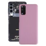 Coque arri�re de batterie pour samsung galaxy s20 avec cache d'objectif d'appareil photo (rose)