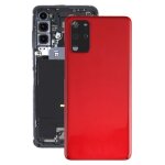 Coque arri�re de batterie pour samsung galaxy s20 + avec cache d'objectif d'appareil photo (rouge)