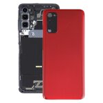 Coque arri�re de batterie pour samsung galaxy s20 avec cache d'objectif d'appareil photo (rouge)