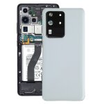 Coque arrire de batterie pour samsung galaxy s20 ultra avec cache d'objectif d'appareil photo (blanc) ...