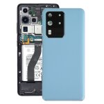 Coque arri�re de batterie pour samsung galaxy s20 ultra avec cache d'objectif d'appareil photo (bleu) ...