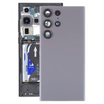 Coque arri�re de batterie en verre pour samsung galaxy s23 ultra sm - s918 avec cache d'objectif d'appareil ...