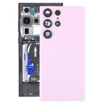 Coque arri�re de batterie en verre pour samsung galaxy s23 ultra sm - s918 avec cache d'objectif d'appareil ...