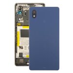 Coque arri�re avec cache d'objectif pour sony xperia ace iii (bleu)