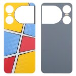 Coque arri�re en verre avec adh�sif pour zte nubia music 2 (jaune)