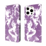 Coque horizontale en cuir  bascule horizontale avec support et portefeuille pour iphone 13 pro (violet) ...