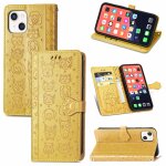 Coque jolie chat et chien enduit horizontal horizontal bo�tier avec support et machine � sous de carte ...