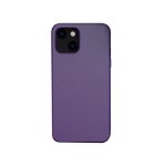 Coque pure en cuir de cuir de la peau pour iphone 13 pro (violet)