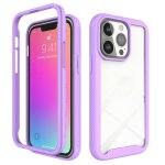 Coque starry sky solid color series pc + cas de protection tpu pour iphone 13 pro (violet) Coque starry sky solid color series pc + cas de protection tpu pour iphone 13 pro (violet)