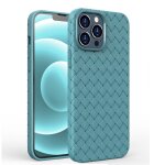 Coque tpu antichoc de couverture enti�rement tiss�e pour iphone 13 pro (gris)