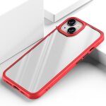 Coque tpu + pc airbag s�rie airbag pour iphone 13 mini (rouge)
