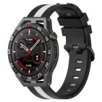 Pour coros apex 46mm / apex pro / ticwatch pro 3 bracelet de montre en silicone bicolore vertical 22mm ...