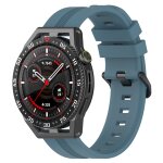 Pour coros apex 46mm / apex pro / ticwatch pro 3 bracelet de montre en silicone de couleur unie verticale ...