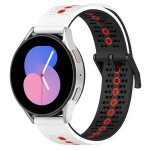 Pour coros apex 46mm / apex pro / ticwatch pro 3 bracelet de montre en silicone respirant tricolore 22mm ...