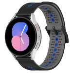 Pour coros apex 46mm / apex pro / ticwatch pro 3 bracelet de montre en silicone respirant tricolore 22mm ...