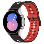 Pour coros apex 46mm / apex pro / ticwatch pro 3 bracelet de montre en silicone respirant tricolore 22mm ...