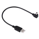 Coude angle 90 degrs mini usb vers usb donnes / cble de charge, longueur: 28cm