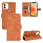 Couleur unie skin senteuse boucle magntique horizontale flip valf texture pu coque en cuir avec support ...
