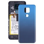 Couverture arrire de la batterie pour motorola moto g play (2021) (bleu)