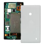 Couverture de bo�tier arri�re en plastique pour nokia lumia 520 (blanc)