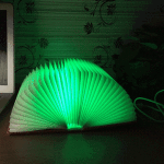 Creative portable usb chargeur petite taille pages pliables rgb + lumire blanche chaude led forme du ...