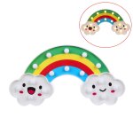 Creative rainbow shap warm white led dcoration lumire, 2 piles aa aliment party festival table de ...