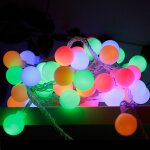 Dcoration intrieure et extrieure de festival de chane lumineuse de boule impermable de led, couleur: ...