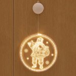 D�coration de no�l lumi�re led lampe suspendue 3d de vacances, alimentation: batterie (p�re no�l)