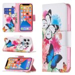 Modle de dessin color horizontal flip cuir coffret avec porte - cartes et portefeuille pour iphone ...