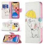 Mod�le de dessin color� horizontal flip cuir coffret avec porte - cartes et portefeuille pour iphone ...