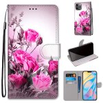 Dessin color� texture croix horizontal flip pu housse en cuir pu avec porte - carte et portefeuille et ...
