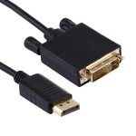 Displayport male to dvi male high digital adapter cable, longueur: 1, 8 m