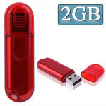 Disque flash usb 2 go (rouge)