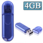 Disque flash usb 4 go (bleu)