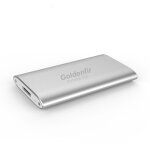 Disque ssd portable goldenfir ngff vers micro usb 3. 0, capacit�: 128 go (argent)