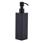 Distributeur de savon manuel mural en acier inoxydable 304, style: plateau de table carr