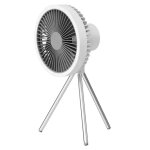 Dq212 10000mah outdoor portable camping fan tent hanging vertical light (blanc)