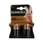 Duracell battery (lr14) c alkaline basic (2 batteries / blister) 1. 5v