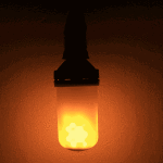 E27 6w led a incit� l ampoule d effet de flamme de scintillement, 1400k avec 3 modes, ac 85 - 265v