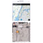 �cran lcd d'origine pour blackberry passport q30 digitizer assemblage complet avec cadre (blanc)