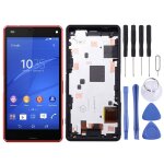�cran lcd oem pour sony xperia z3 mini assemblage complet du num�riseur compact avec cadre (rouge)