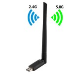 Edup ep - ac1666 adaptateur usb sans fil haute vitesse sans fil double bande 11ac 650mbps, pilote gratuit ...