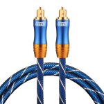 Emk lsyj - a010 c�ble audio toslink m�le / m�le � t�te en m�tal plaqu� or de 1m od6. 0mm