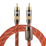 Emk tz / a 1m od8. 0mm mtal plaqu or rca  rca plug cble coaxial d interconnexion numrique cble ...