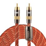 Emk tz / a 5 m od8. 0mm plaqu or tte mtallique rca  rca fiche numrique coaxial cble d interconnexion ...