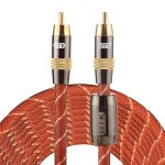 Emk tz / a 8 m od8. 0mm or plaqu mtal tte rca  rca plug cble coaxial d interconnexion numrique ...