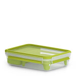 Emsa clip&go brunchbox 518099 1, 2l transparent / vert Emsa clip&go brunchbox 518099 1, 2l transparent / vert