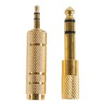 Ensemble d adaptateurs audio st�r�o 2 en 1 de 6, 35 mm � 3, 5 mm