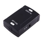 Entrée toslink optique à adaptateur convertisseur audio numérique coaxial sortie rca (noir) Entrée toslink optique à adaptateur convertisseur audio numérique coaxial sortie rca (noir)