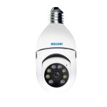 Escam pt208 1080p hd ampoule hd cam�ra wifi, d�tection de mouvement de support, audio bidirectionnel, ...